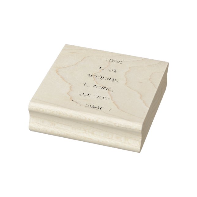 Seifenkomischer Text Gummistempel (Stempel)