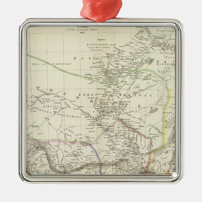 Seifenlösung V Afrika - Südafrika Silbernes Ornament (Vorne)