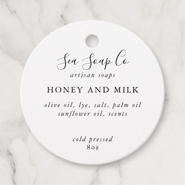 Seifenmarke Geschenkanhänger (Vorderseite)