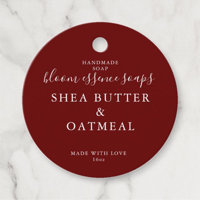 Seifenmarken Geschenkanhänger (Vorderseite)