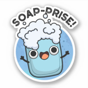 Seifenpreis Funny Surprised Soap Pun Aufkleber