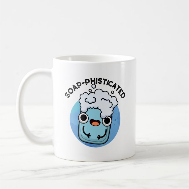 Seifenraffinierte Funny Soap Pun Kaffeetasse (Links)