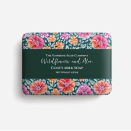 Seifenverpackungspapier - boho blumenprint flyer