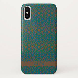 Seigaiha Personalisierter Name des japanischen Mus Case-Mate iPhone Hülle