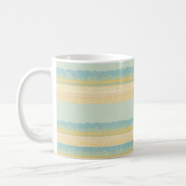 Seigaiha Wave Pattern Mug Kaffeetasse (Links)