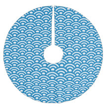 Seigaiha, Wellen, Japanisch, Blau und Weiß