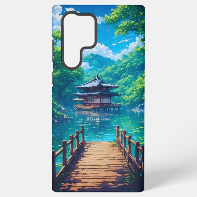 (Seijaku no Kohan) -  Lakeside Serenity Samsung Galaxy Hülle (Rückseite)