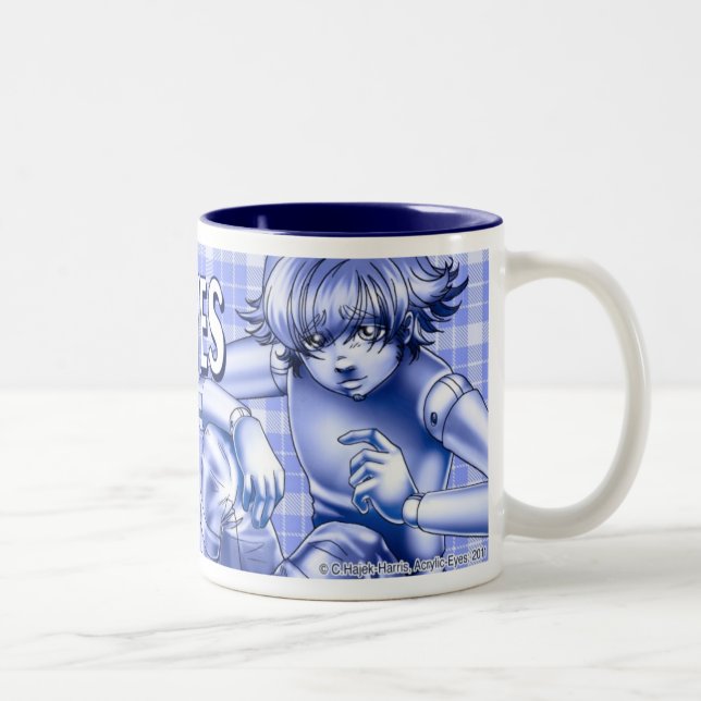 Seiki, einfarbige Logo-Tasse Zweifarbige Tasse (Rechts)