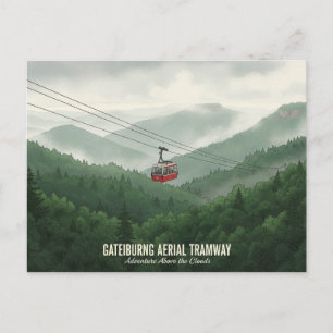 Seilbahn Gatlinburg Tennessee Postkarte