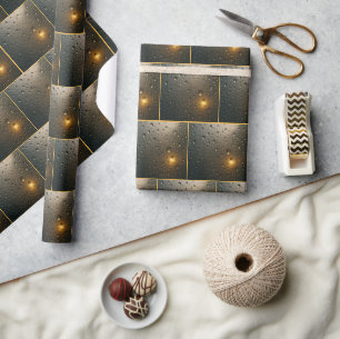 Seile mit goldenem Glanz Geschenkpapier