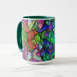 Seile überquert, verborgen durch ein buntes Markis Tasse
