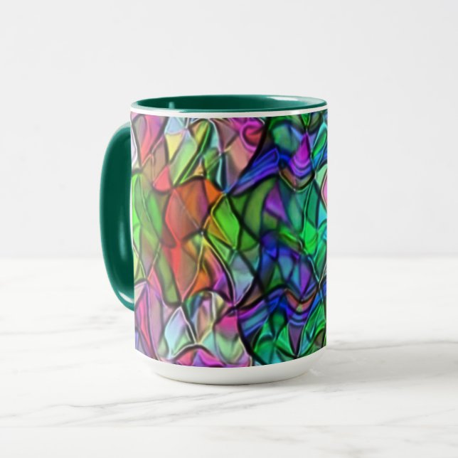 Seile überquert, verborgen durch ein buntes Markis Tasse (Vorderseite Links)