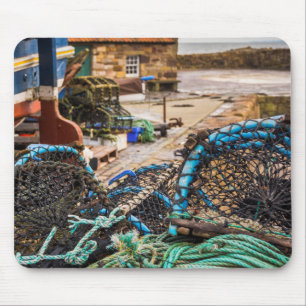 Seile und Hummer-Töpfe Pittenweem, Schottland Mousepad