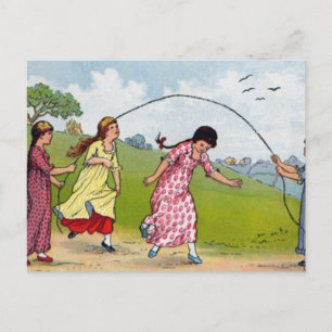 Seilspringen Postkarte