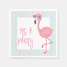 "Sein A-Party" Flamingo Summer Serviette