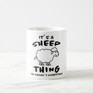 Sein A-Sheep-Design Schafe Lamb-Bauer Geschenk Kaffeetasse