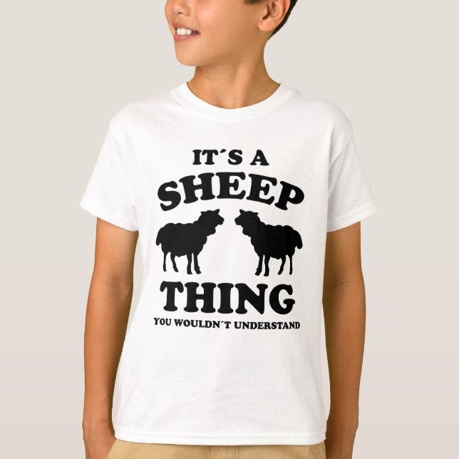 Sein A-Sheep-Design Schafe Lamb-Bauer Geschenk T-Shirt (Vorderseite)
