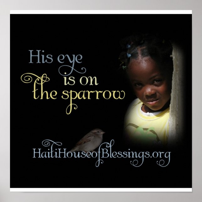 Sein Auge ist auf dem Sparrow Poster (Vorne)