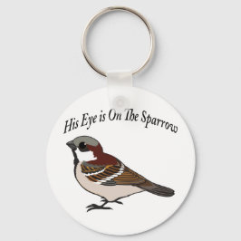 Sein Auge ist auf dem Sparrow Schlüsselanhänger