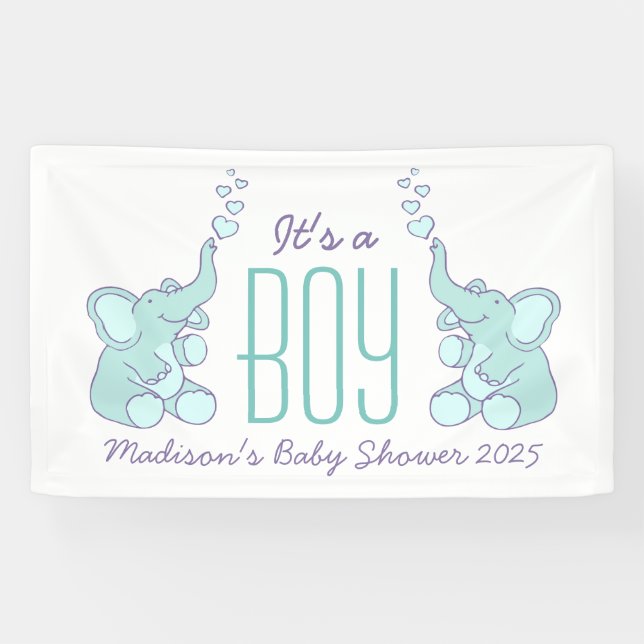Sein Banner für ein Baby-Duschsignatur (Horizontal)