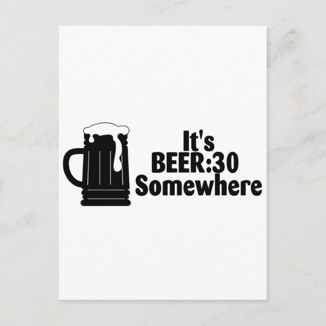 Sein Bier 30 irgendwo Postkarte (Vorderseite)