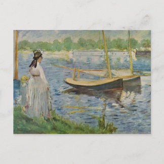 Sein Böschung in Argenteuil von Edouard Manet Postkarte