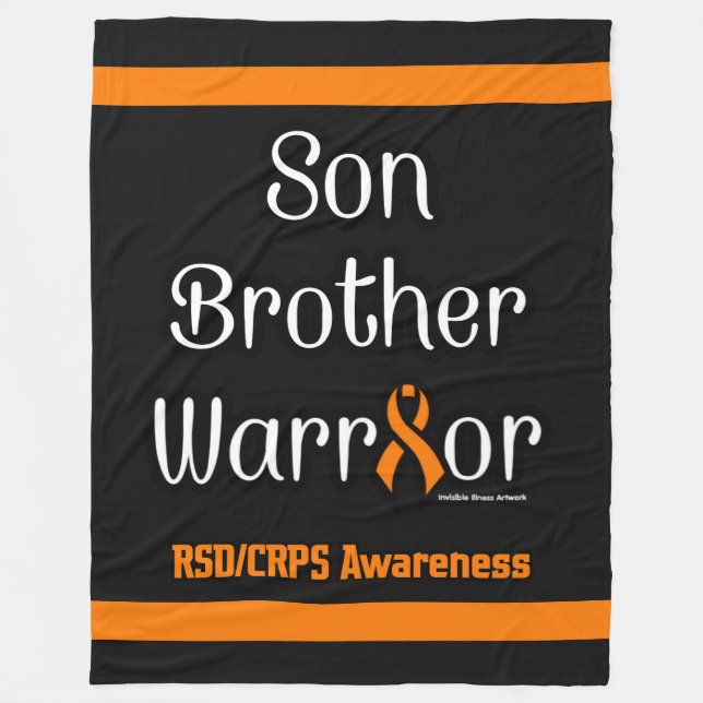 Sein Brother Warrior... RSD/CRPS Fleecedecke (Vorderseite)