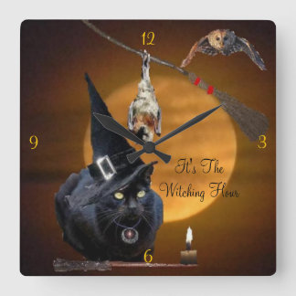 Sein die Witching Stunden-Wanduhr Quadratische Wanduhr