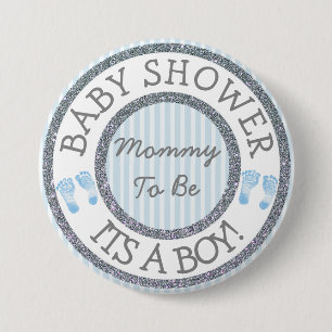 Sein ein Junge, Mama, zum Babyparty-Knopf zu sein Button