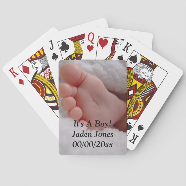 Sein ein Junge Spielkarten (Rückseite)