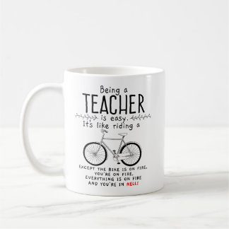 Sein ein Lehrer ist wie das Reiten einer Kaffeetasse