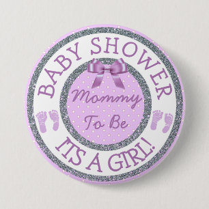 Sein ein Mädchen, Mama, zum Babyparty-Knopf zu Button