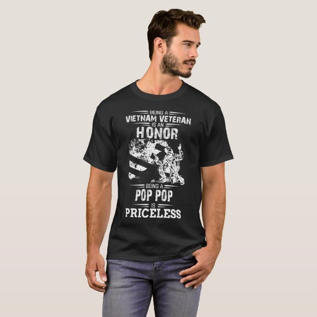 Sein ein Veteran ist eine Ehre, aber ein Pop-Pop T-Shirt (Vorne ganz)