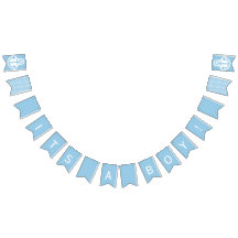 Sein eine Jungen-Baby-Blau-und weißeseeflagge