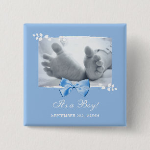Sein eine Jungen-Babyparty-elegante Button
