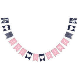 Sein eine Mädchen-Seeflagge Wimpelkette