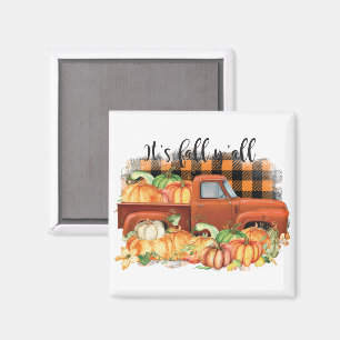 Sein Fall-Yall-Zitat   Vintager Lastkraftwagen mit Magnet