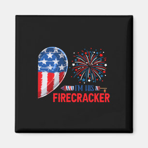 Sein Firecracker 4. Juli Funny Couple Costume Patr Magnet