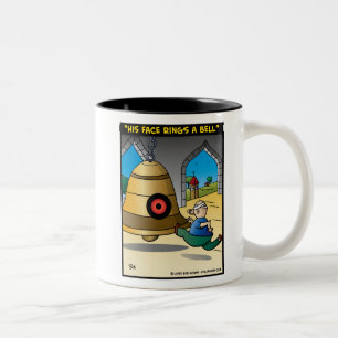 "Sein Gesicht schellt eine Bell " Zweifarbige Tasse