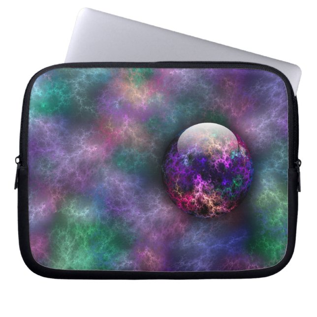 Sein glänzender Laptop-Sleeve Laptopschutzhülle (Vorderseite)