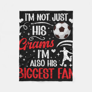 Sein größter Fan Fußball-Grams eines Fußballspiele Fleecedecke