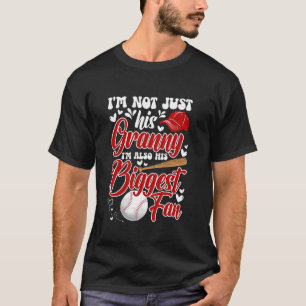 Sein größtes Fan Baseball Granny eines Baseballspi T-Shirt
