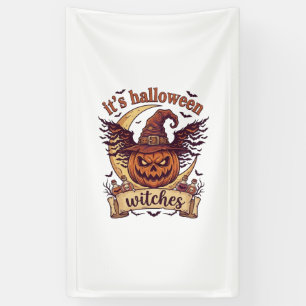 Sein Halloween Hexen Kürbis Hexenhut Mond_1 Banner