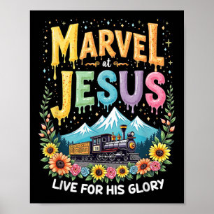 Sein Herrlichkeit-Junction-Train True North Christ Poster