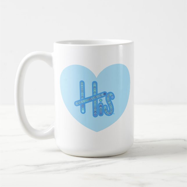 Sein Herz Becher Kaffeetasse (Links)