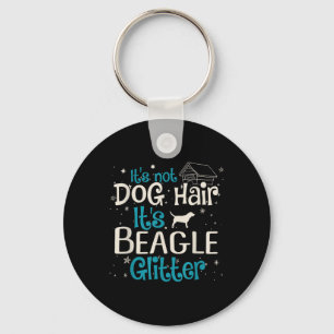 Sein Hund hat seinen Beagle-Glitzer nicht gefangen Schlüsselanhänger