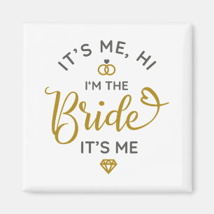 Sein Ich Hallo in der Bridge seine Me Wedding Day Magnet