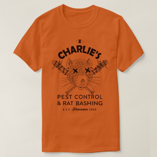 Sein immer sonniger Charlie Kelly King of the Rats T-Shirt (Design vorne)