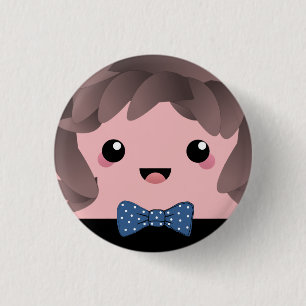 Sein Junge Baby Boy Gender Reveal Button