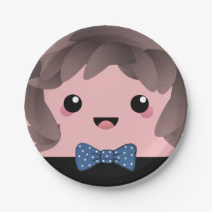 Sein Junge   Baby Boy Gender Reveal Pappteller